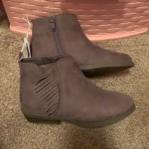 GIRLS DARK GRAY BOOTIES
